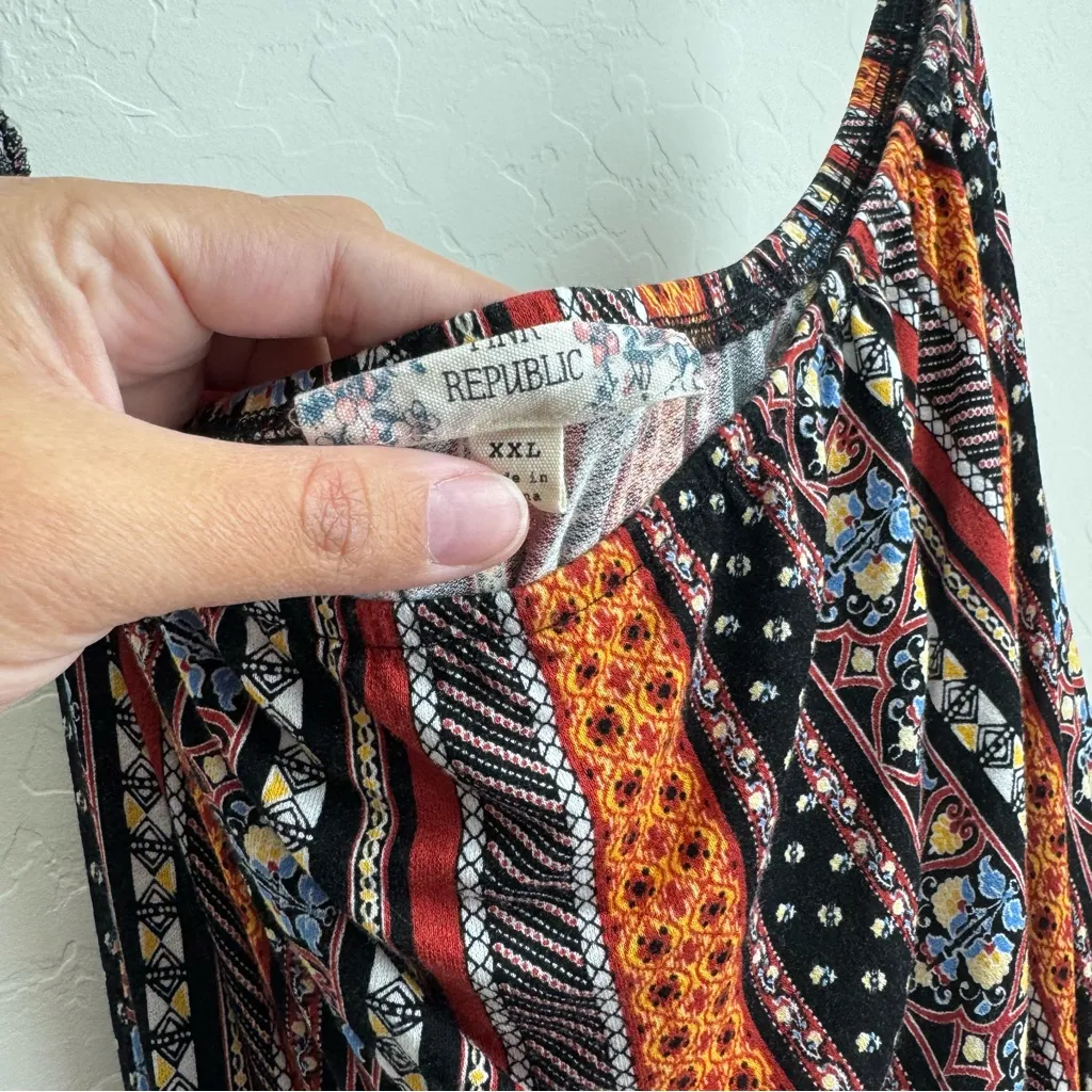 Pink Republic Boho Strapless Jumpsuit XXL - Image 6