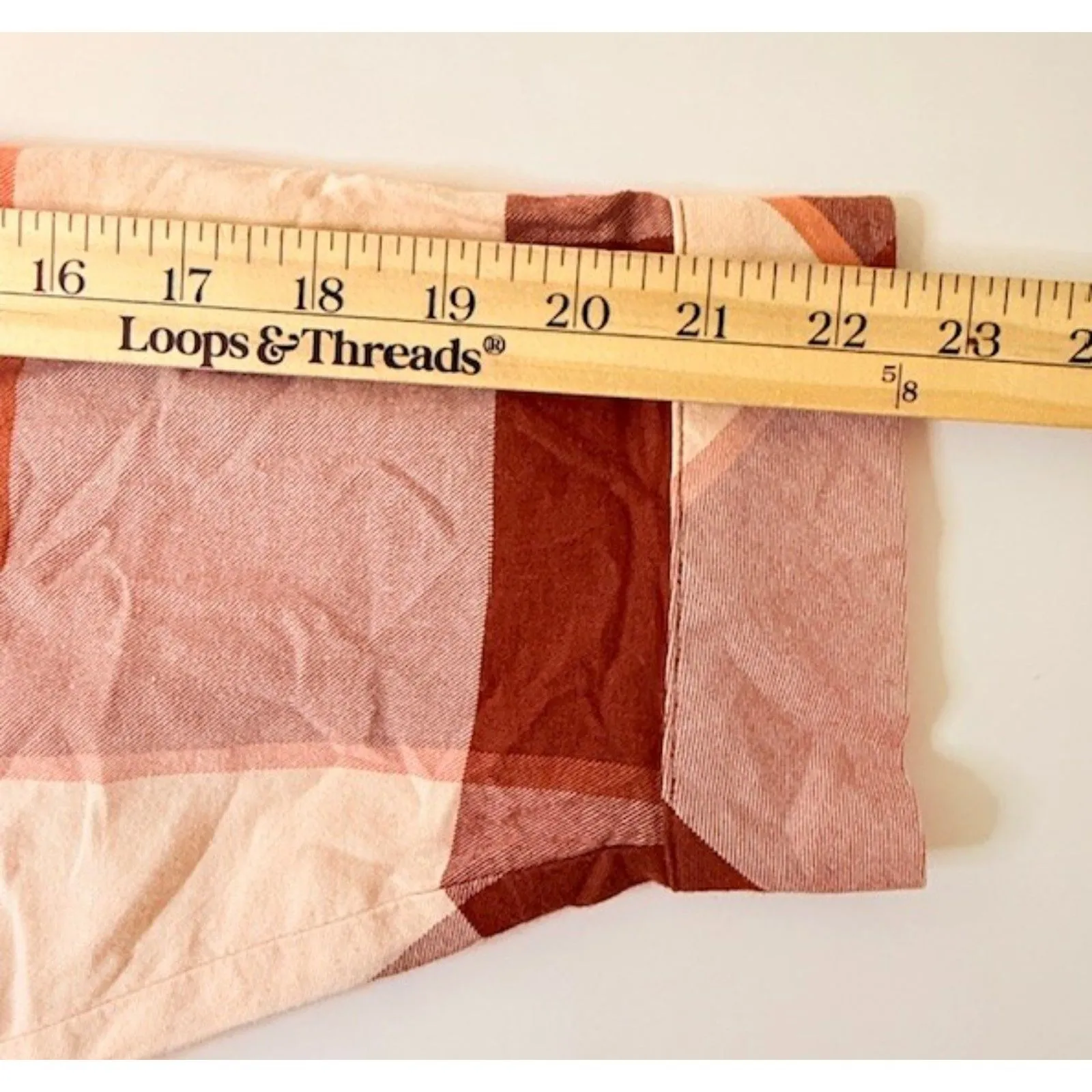 Ava & Viv Long Sleeve Flannel Plaid Rust Color Cotton Button Down Shirt Sz 3X - Image 7