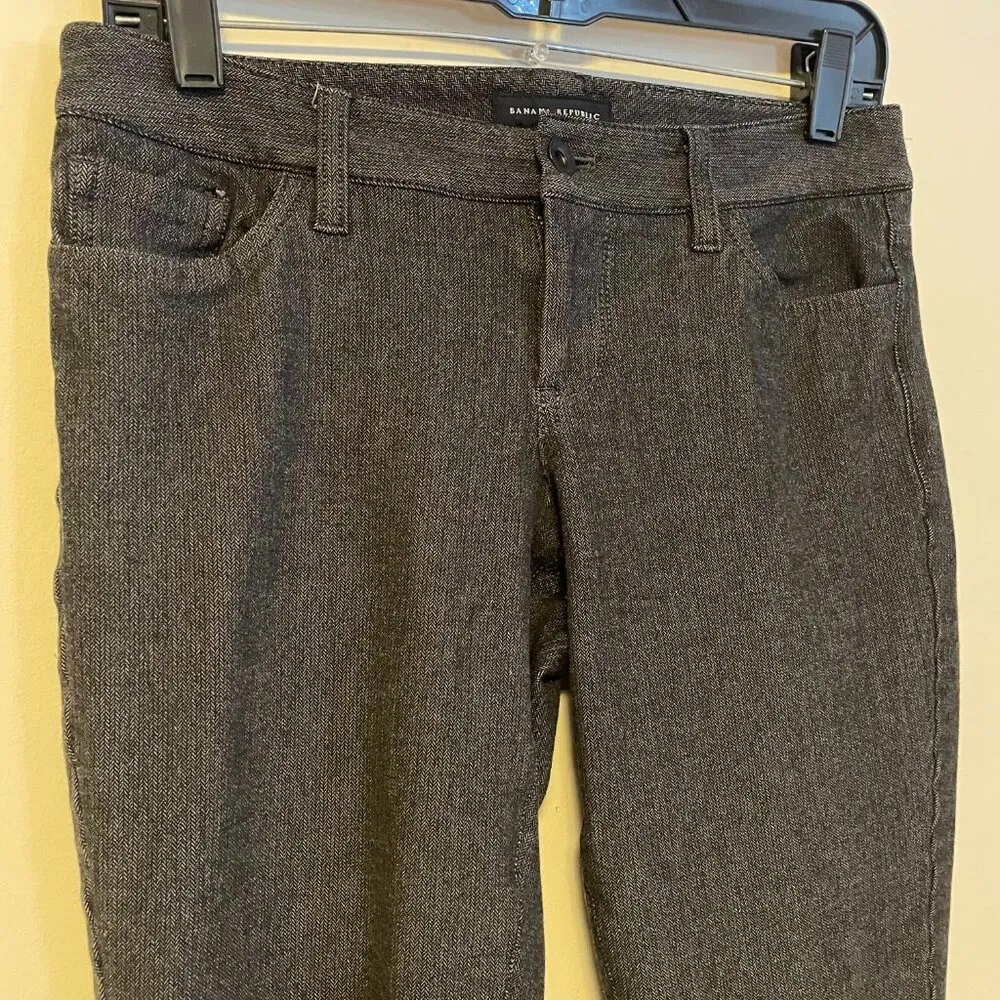 Banana Republic Low Rise Skinny Leg Stretch Dress Pants Trousers Grey Size 2 - Image 2
