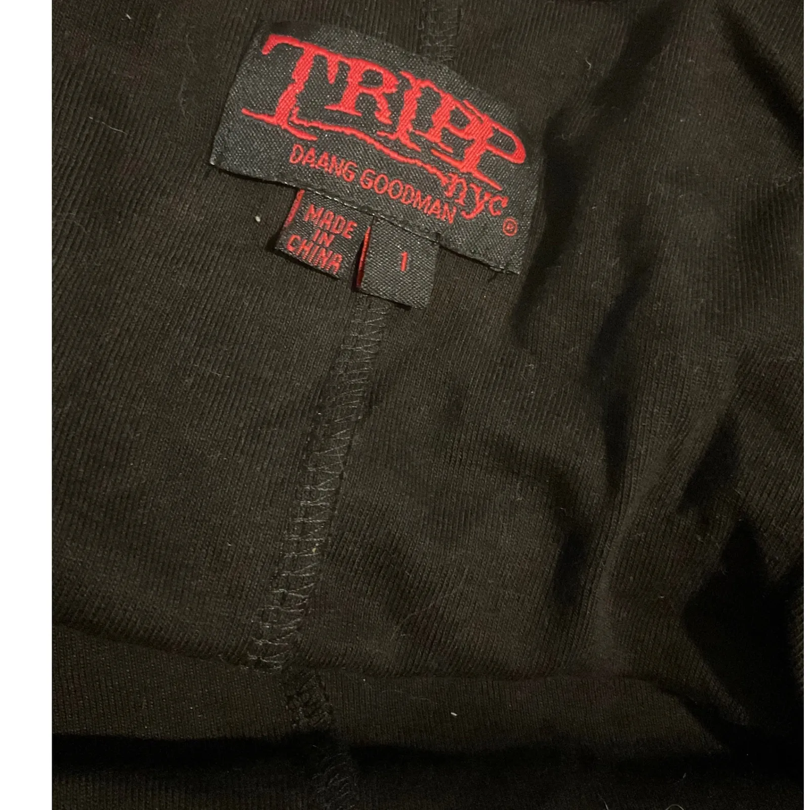 Tripp NYC Black‎ Lace Corset Hoodie Zip Up Long Sleeve Women's Size 1 - Image 3