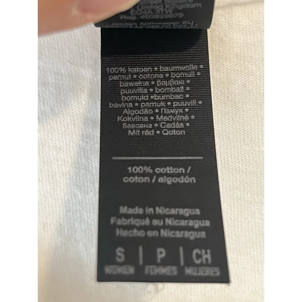 Kenneth Leon T Shirt Womens Small White Doll Fashion Graphics Short Sleeve Crew - Image 7