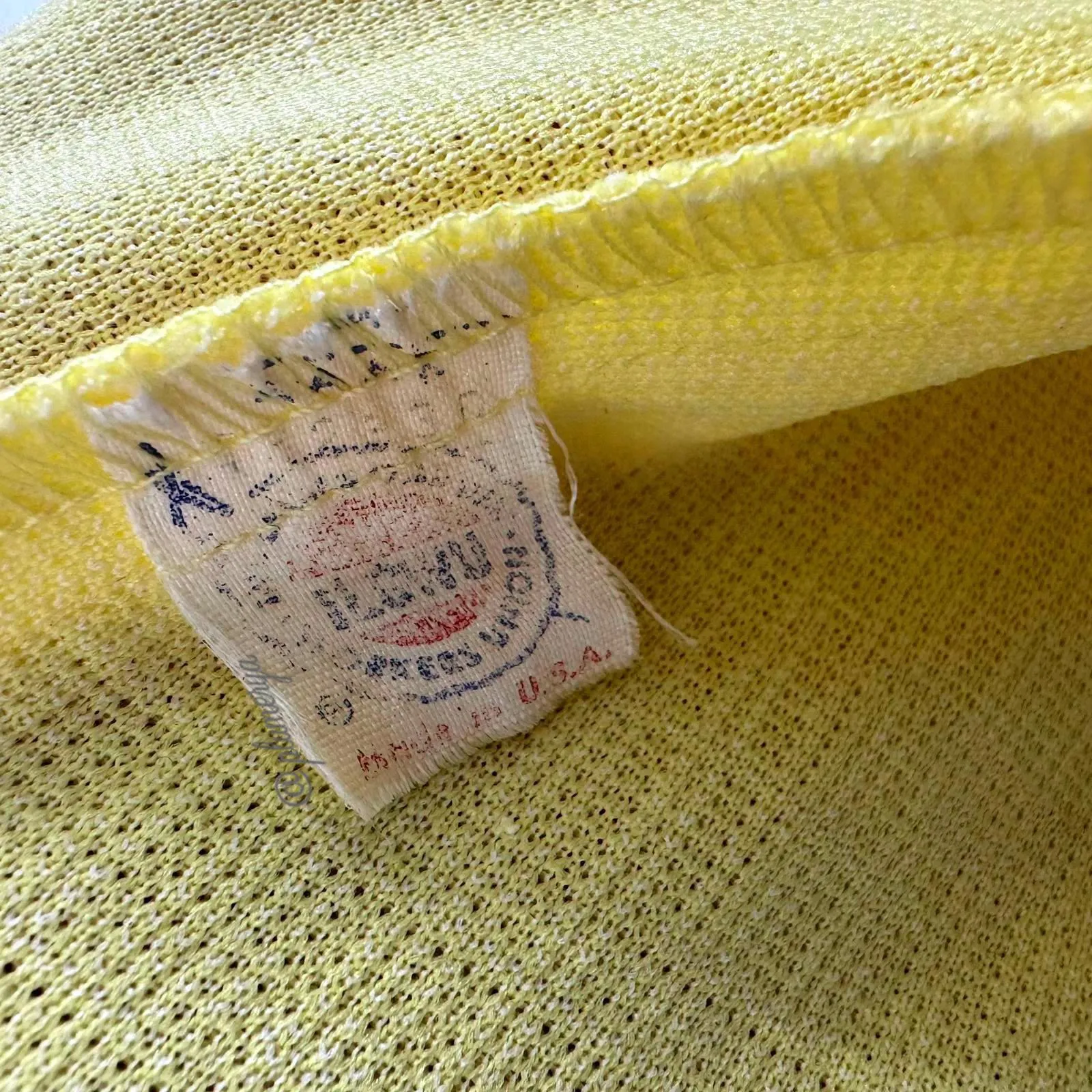 Vintage Koret of California Blazer Union Made Yellow Size M - Image 5