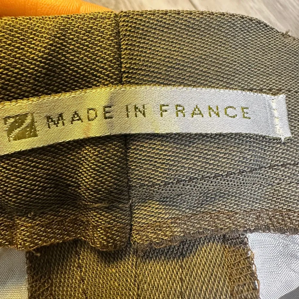 Vintage Bernard zins saks fifth ave women's wool slacks‎ trousers brown size 14 - Image 5