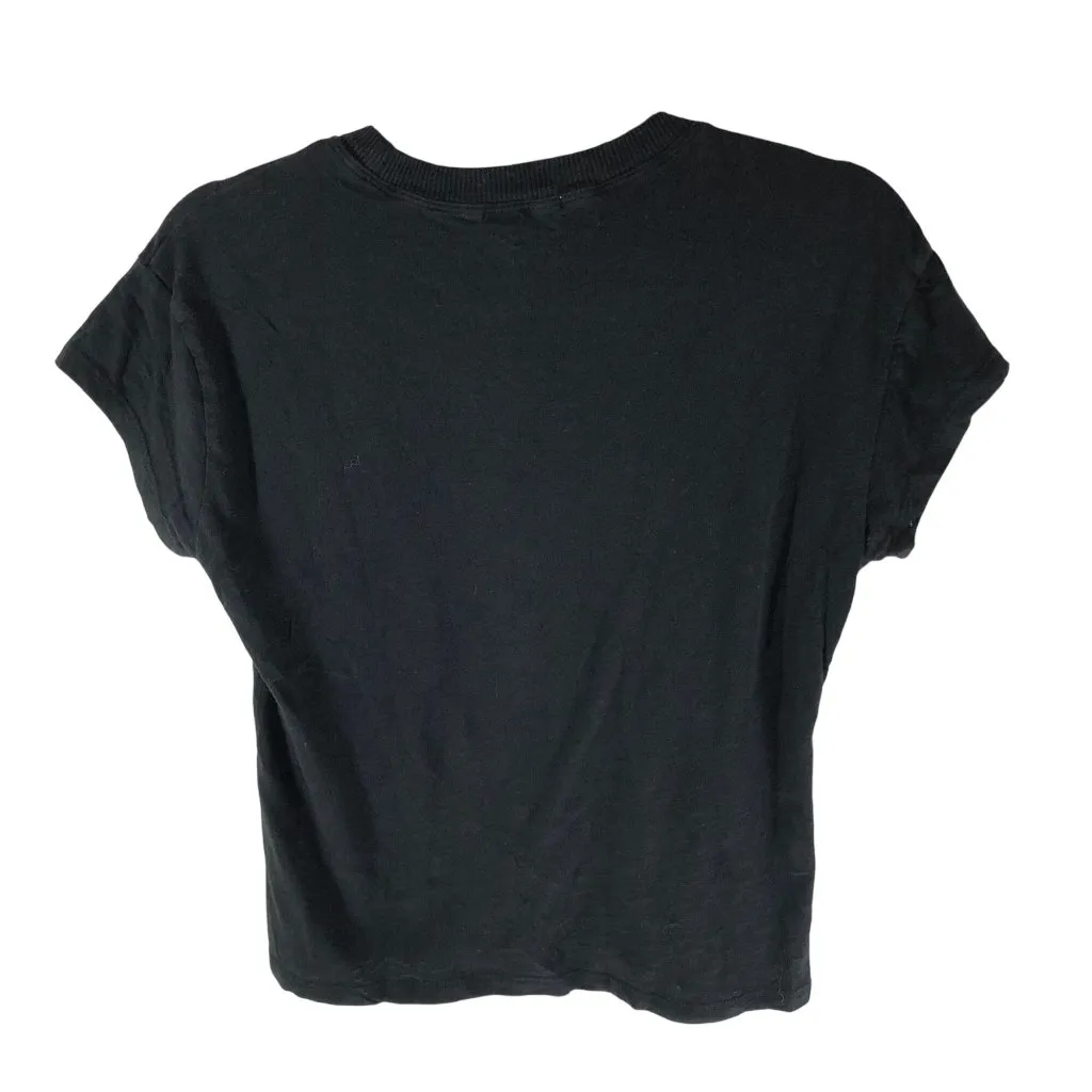 Z Supply Womens T Shirt Top Crew Neck Short Sleeve Black XS - Image 2