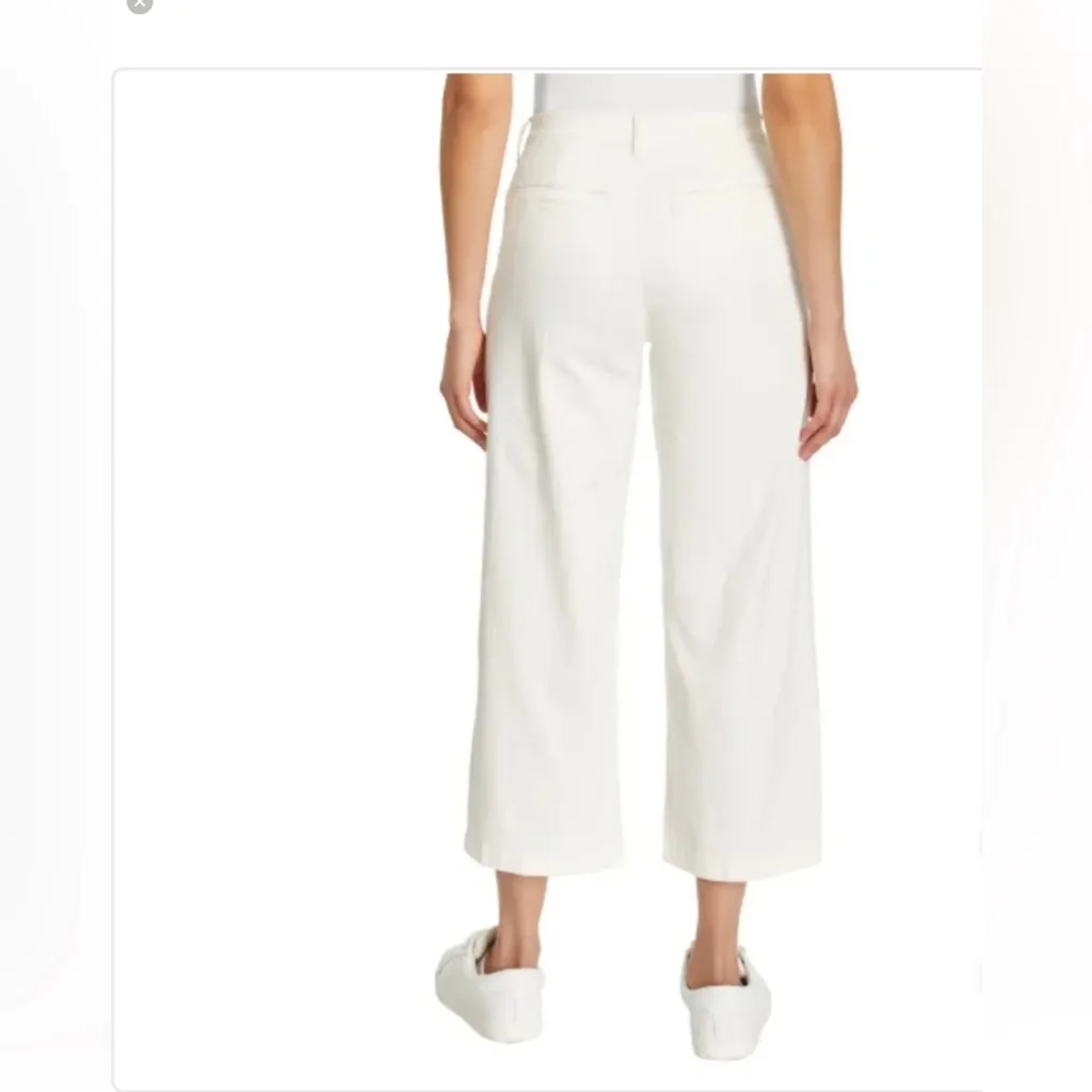 Ella Moss Women’s Wide Leg Crop Pants Cream Size 8 - Image 2