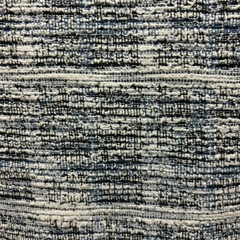 Max Studio XS Sleeveless Tweed Tank Top Blue & White - Image 9