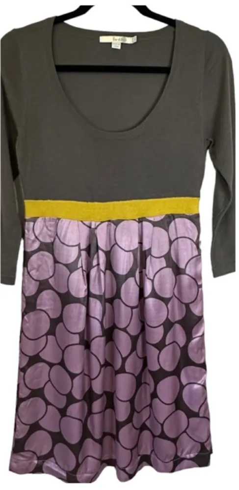 Boden Cosmopolitan Poppy‎ Wool Silk Blend Dress US 6R WH274 Purple Size 6 - Image 2
