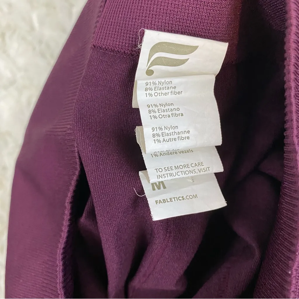 Fabletics wide waist size medium athletic leggings - Image 2