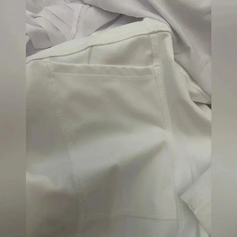 Spanx White Polyester Pleated Elastic Waist Skort Women’s Size 2 X NWT - Image 10