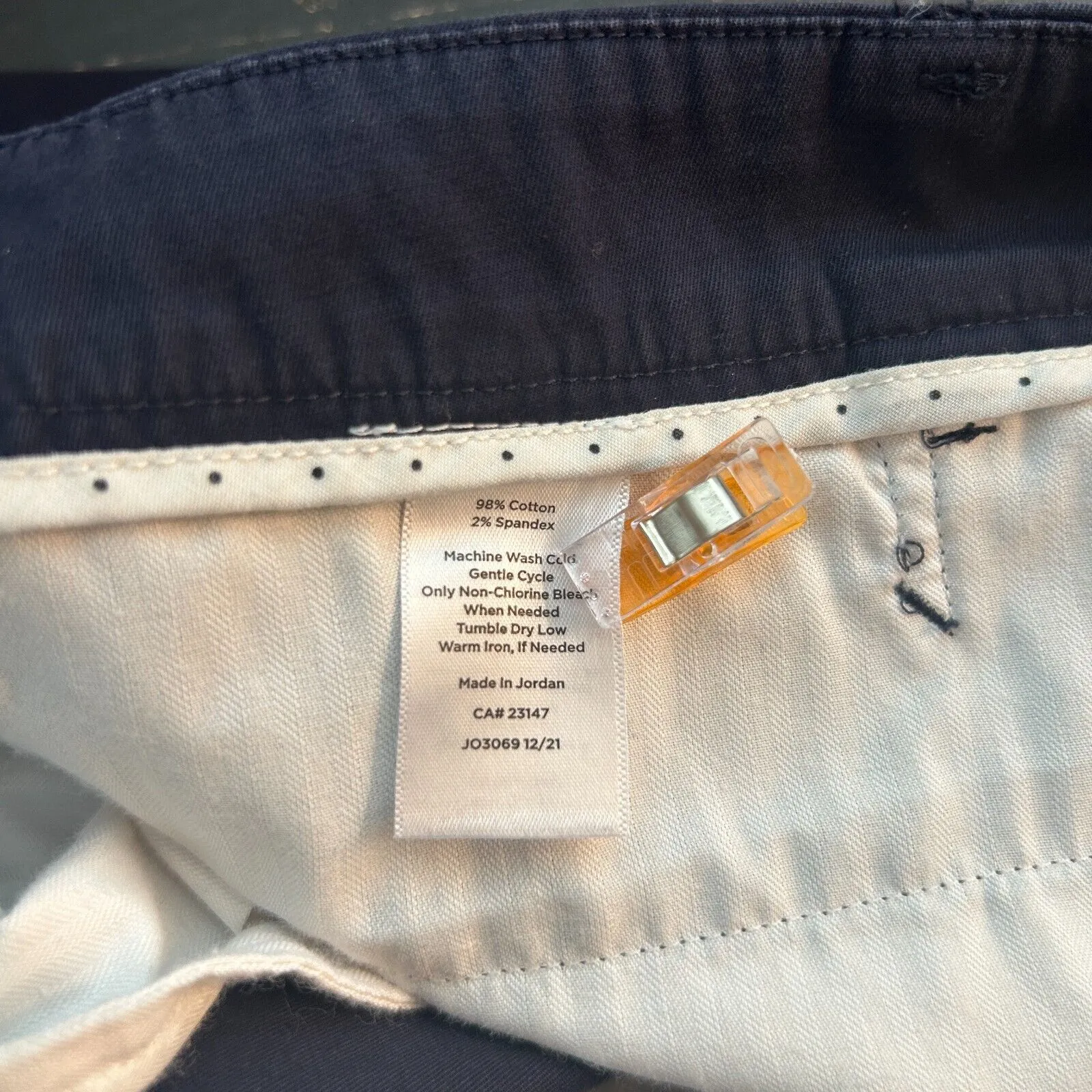 Talbots Pants 16 Blue Cropped Straight Leg Trousers Professional Perfect Skimmer - Image 8