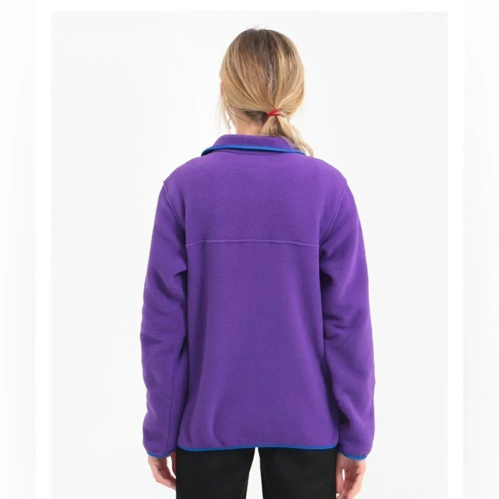 Patagonia Purple Snap Pullover Lightweight Sweater Small - Image 2