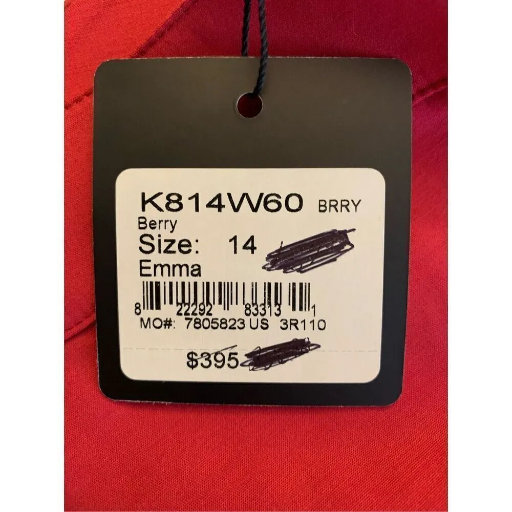 St. John Emma pants trousers berry red women's size 14 NEW NWT - Image 5