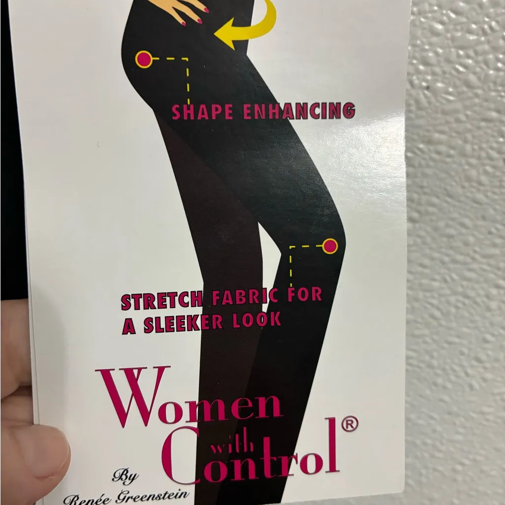 Women with Control By Renee Greenstein wide Leg Pants 1X Tummy Control Black - Image 8