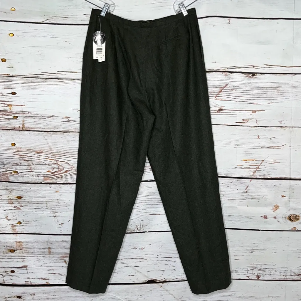 Harve Benard Sport NWT Size 16 Green Wool
Blend Dress Pants - Image 3