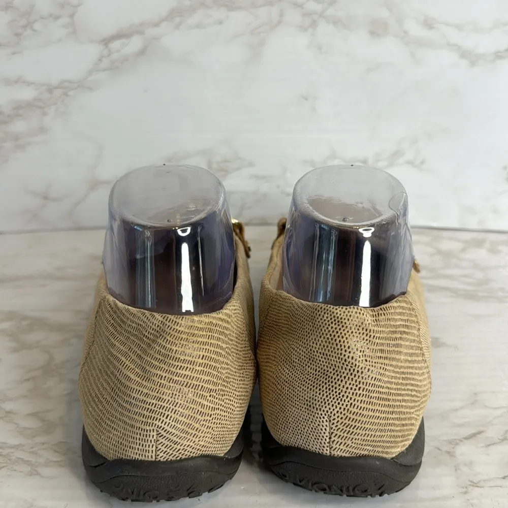 Vionic  Alda OrthoHeel  Saddle Lizard Leather Loafer shoes size 9 - Image 6