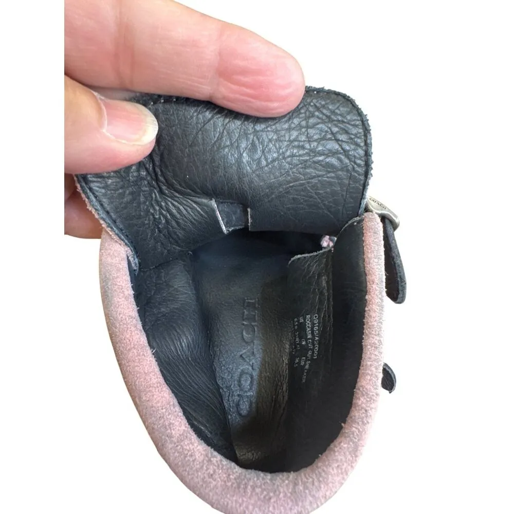 Coach Roccasin Womens Black Leather Studded Moccasin Ankle Boots Size 6B SKU8131 - Image 9