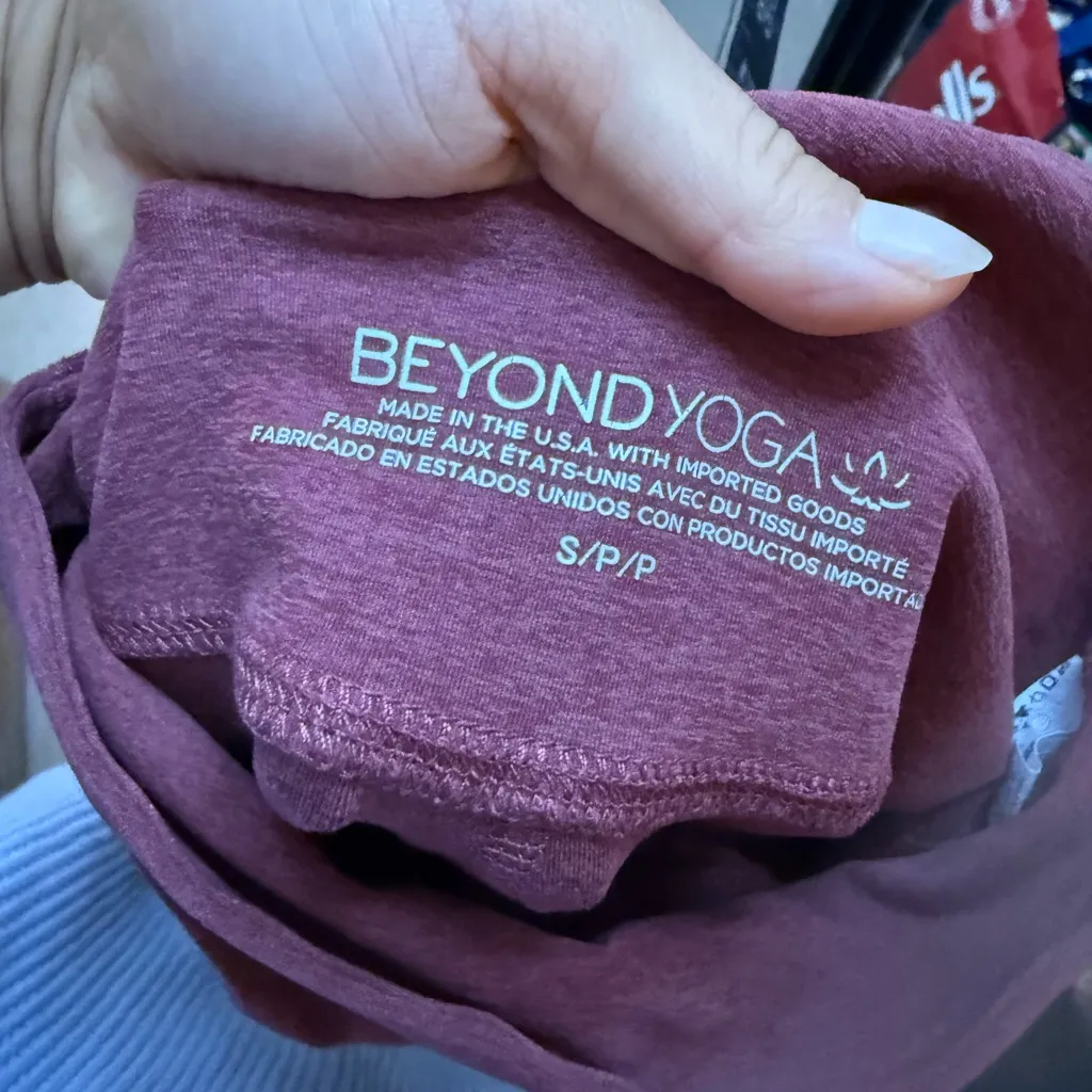 Beyond Yoga Red Spacedye Practice High Waisted Bootcut Pant - Image 3