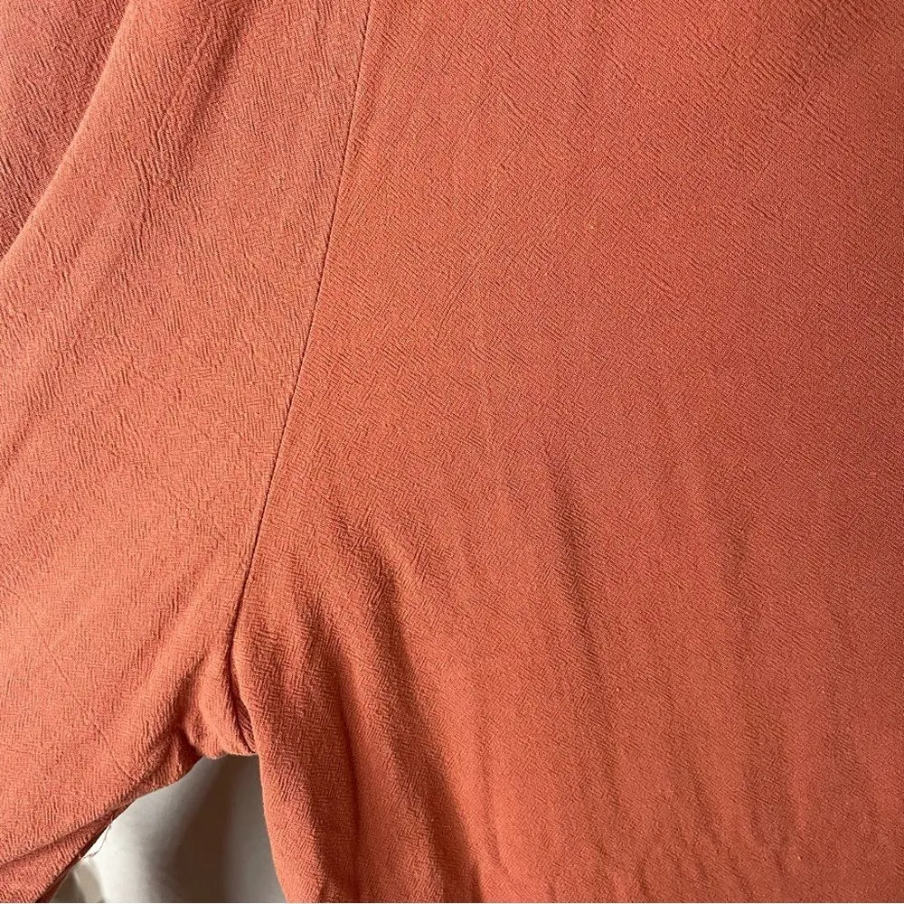 Fashion On Earth Small Boho Burnt Orange Cropped Wide Leg Pants - Image 11