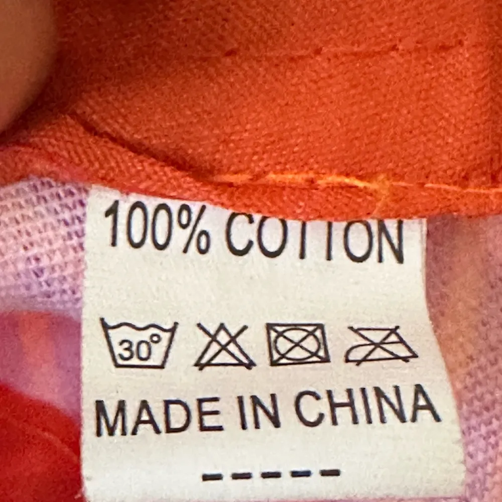 Source Unknown Pink and Orange Chevron Cap (899) - Image 3