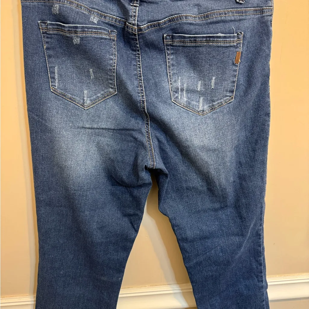 1822 Denim Dark Blue Skinny Jeans - Image 2