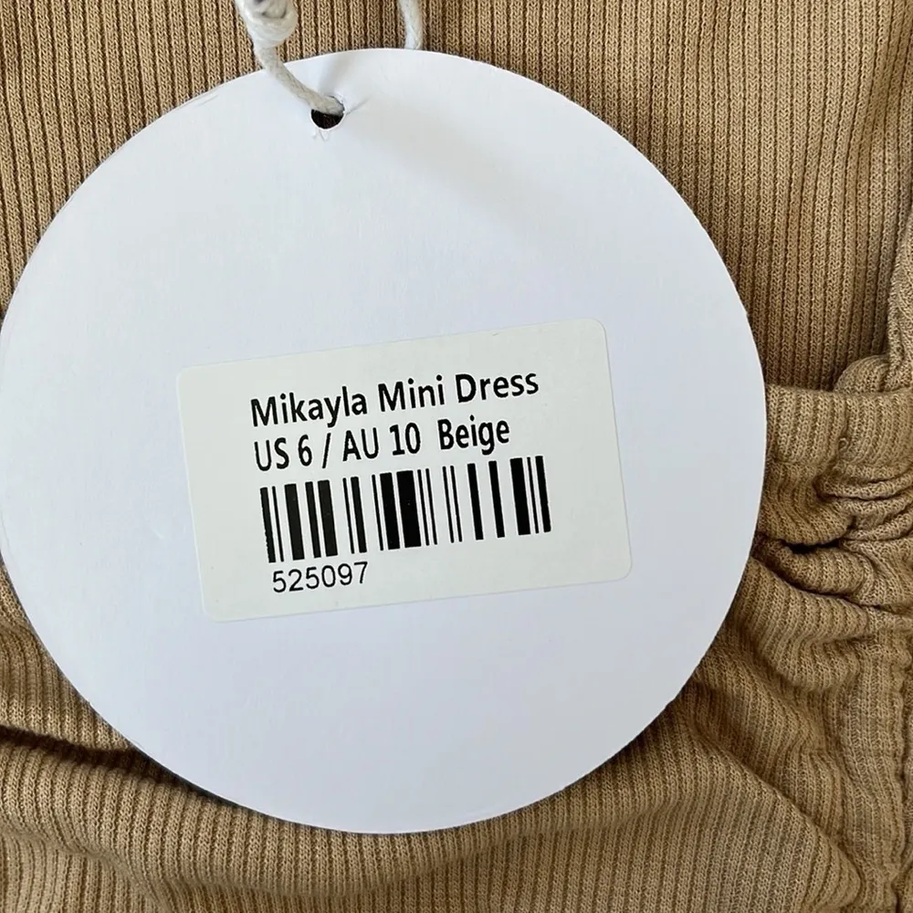 PRINCESS POLLY MIKAYLA MINI WOMEN’S DRESS in Beige size 10 NWT - Image 4