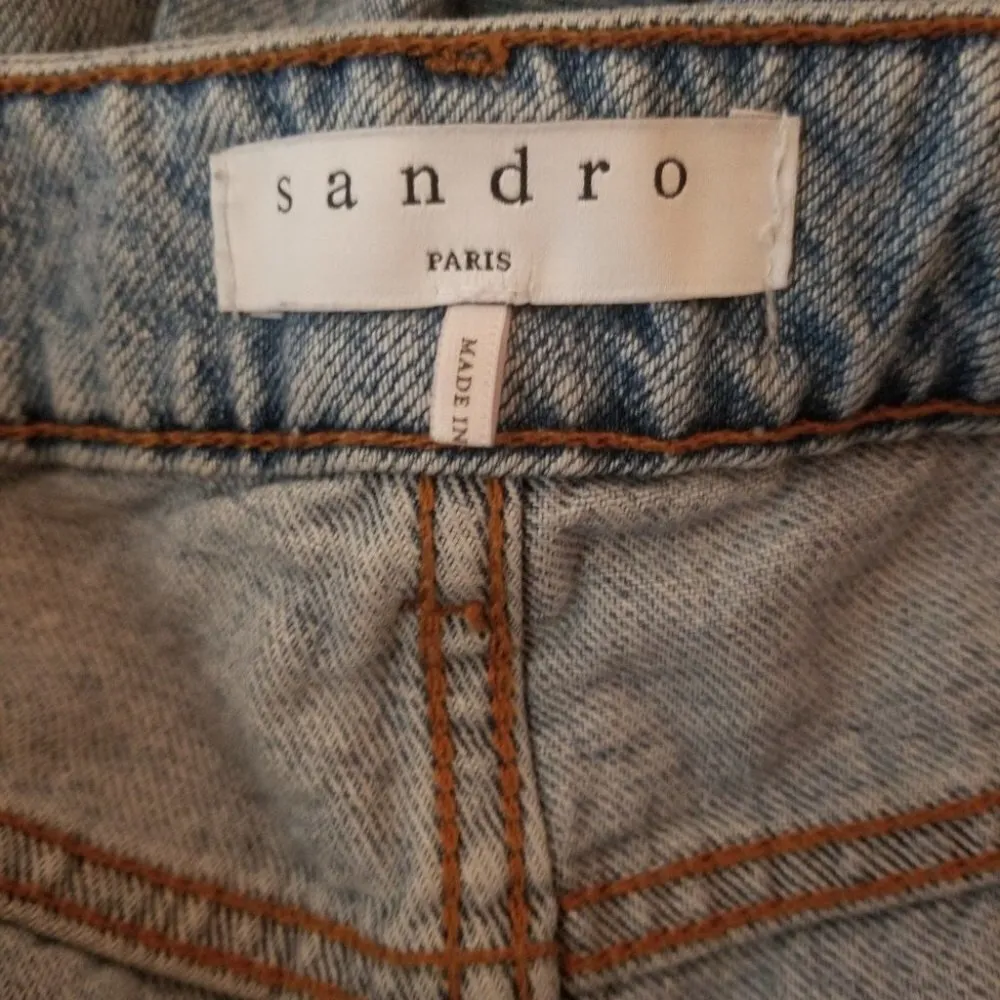 Sandro Paris high rise ankle Star Jeans Blue Size 27 - Image 8