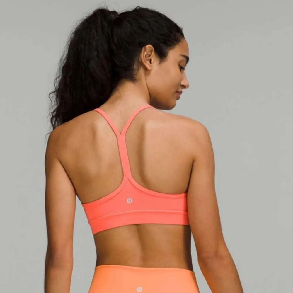 Lululemon Raspberry Cream Flow Y Bra - Image 3