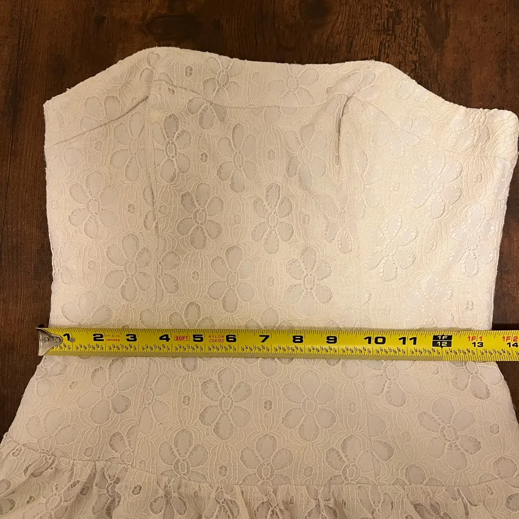 Lilly Pulitzer Strapless Cream Dress - Image 6