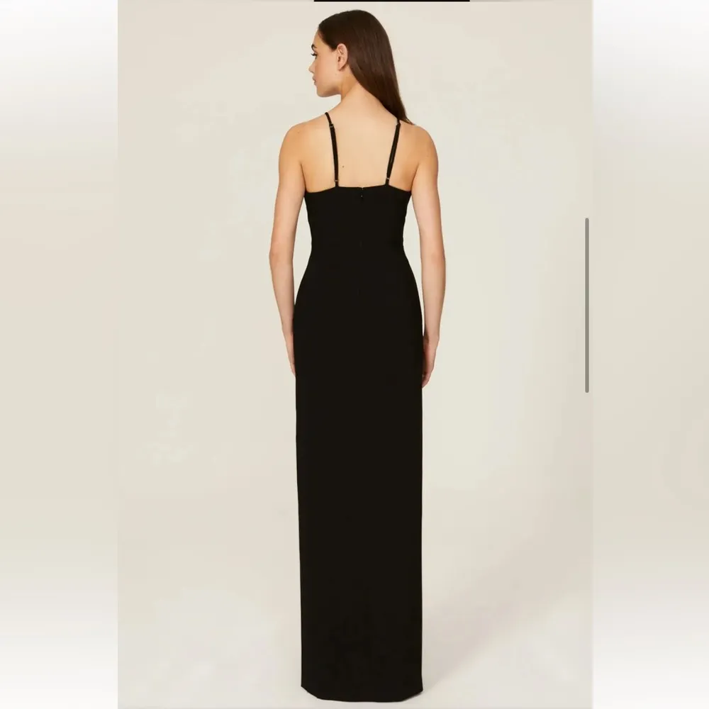 LIKELY Rocky Ruched Cut-Out Gown in black - Image 3