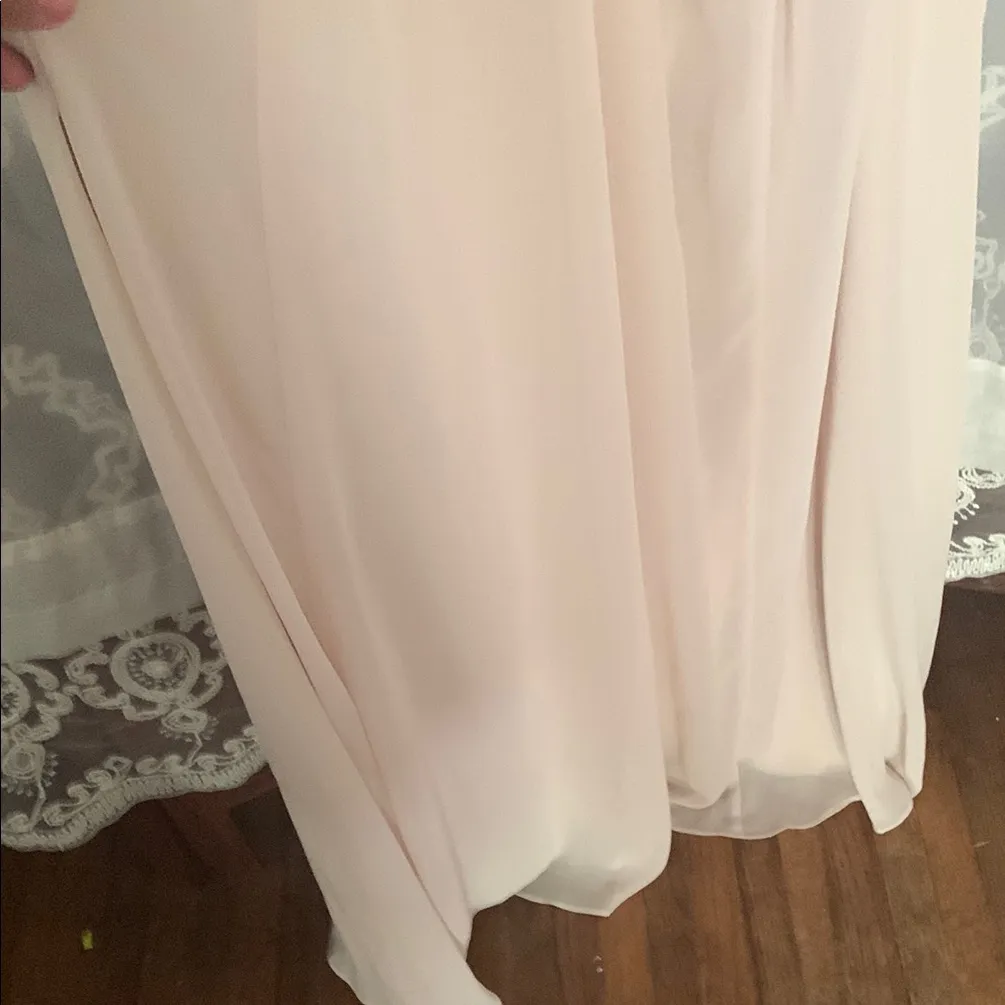 Bill Levkoff Cream Backless Lace‎ Dress - Image 6