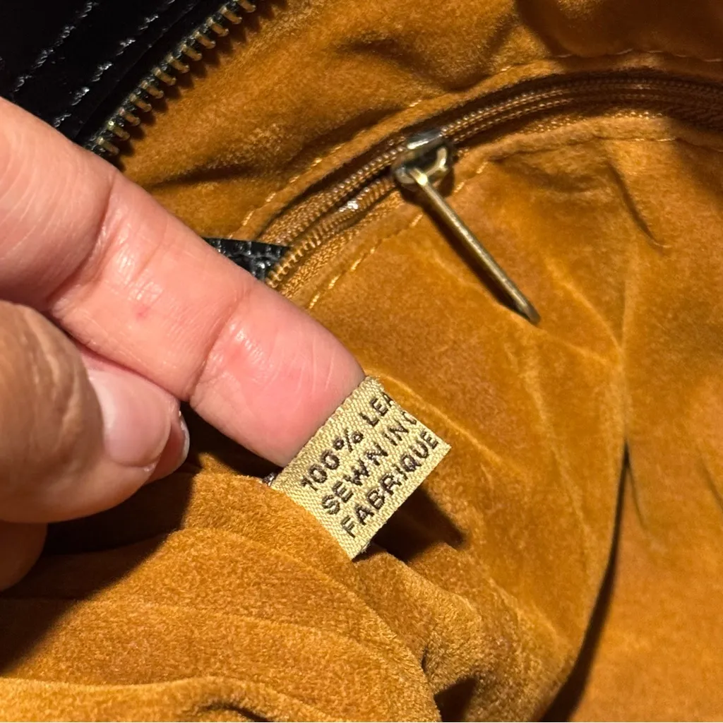 Patricia Nash Animal Print Poppy Tote Leather Shoulder Bag Boho Tassel Classic - Image 7