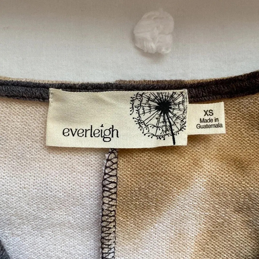 Everleigh Anthropologie Tie Dye Cowl Neck Sweater Size XS Brown - Image 4