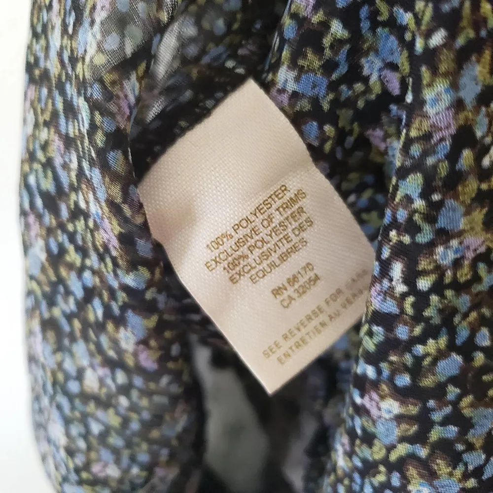 Free People Boho Flowy Tunic Tank Top Birds Floral Shells Embellishments XS - Image 8