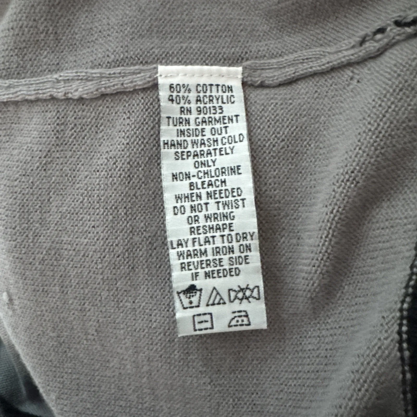 Bob Mackie Cardigan Womens Gray Purple Feather Print Artsy‎ Art to Wear Granny - Image 7