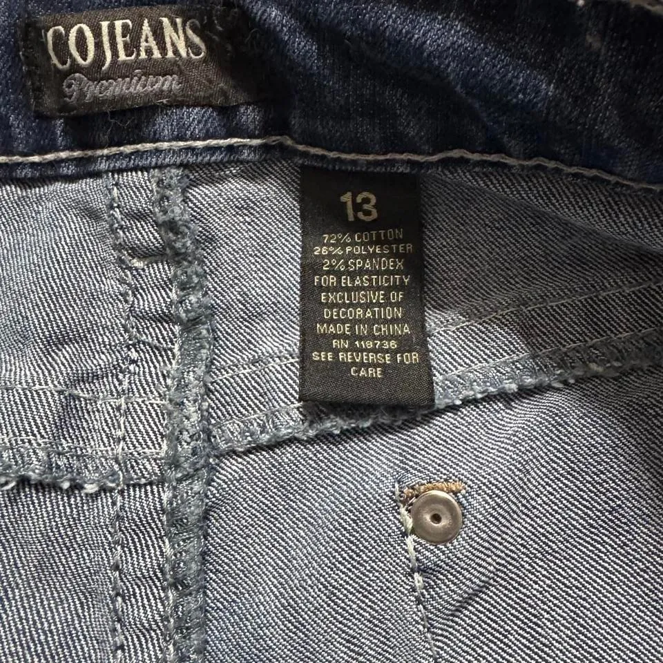 ZCO Jeans Premium Mini Y2K Bedazzled McBling Shorts Angel Wings Grunge Country - Image 4