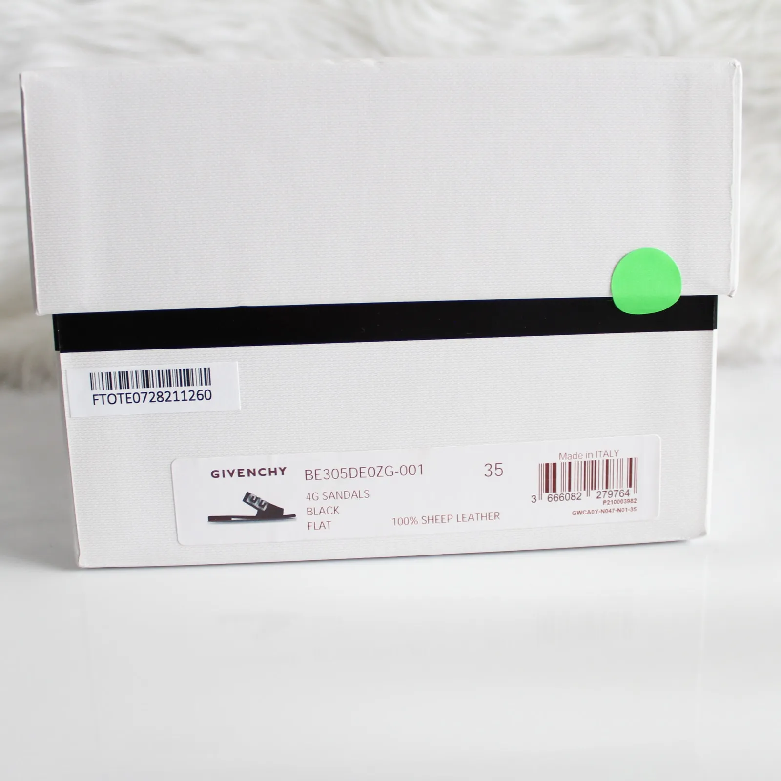 New Givenchy 4G Black Leather Silver Logo Slides - Image 15