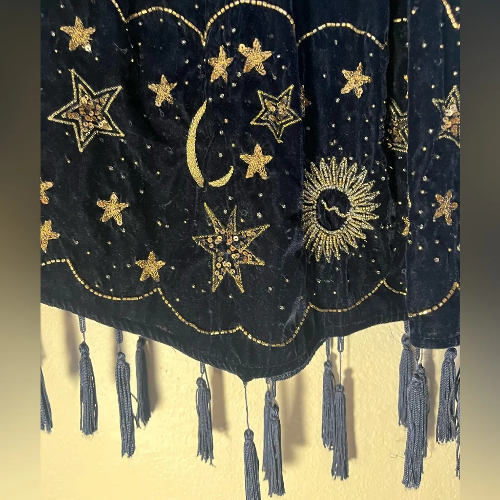 Free People  Midnight Magic Embellished Top - Image 9