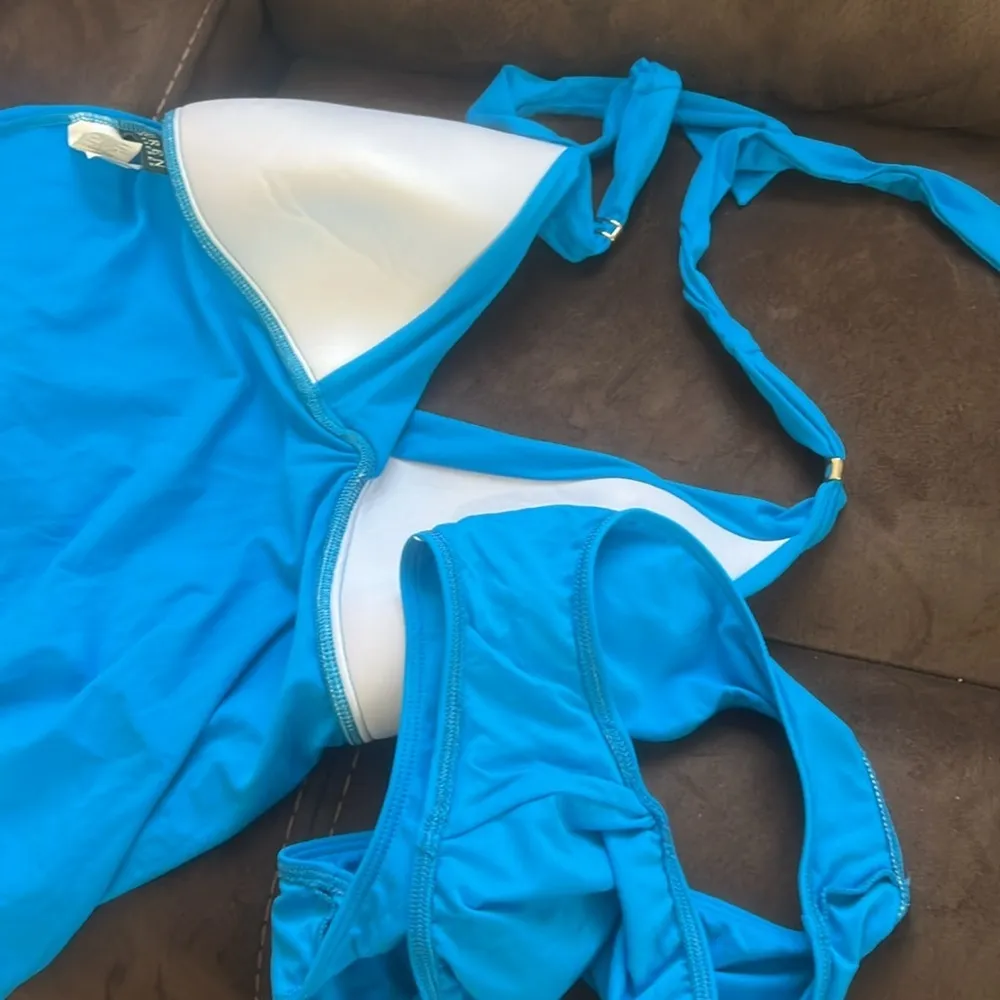 LAUREN RALPH LAUREN  2 piece swimsuit in blue - Image 8