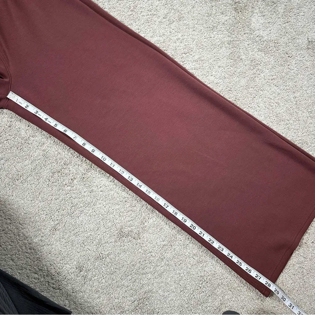 Spanx Women’s AirEssentials Wide Leg Pants Pull On Mid Rise Relaxed in Spice L - Image 14