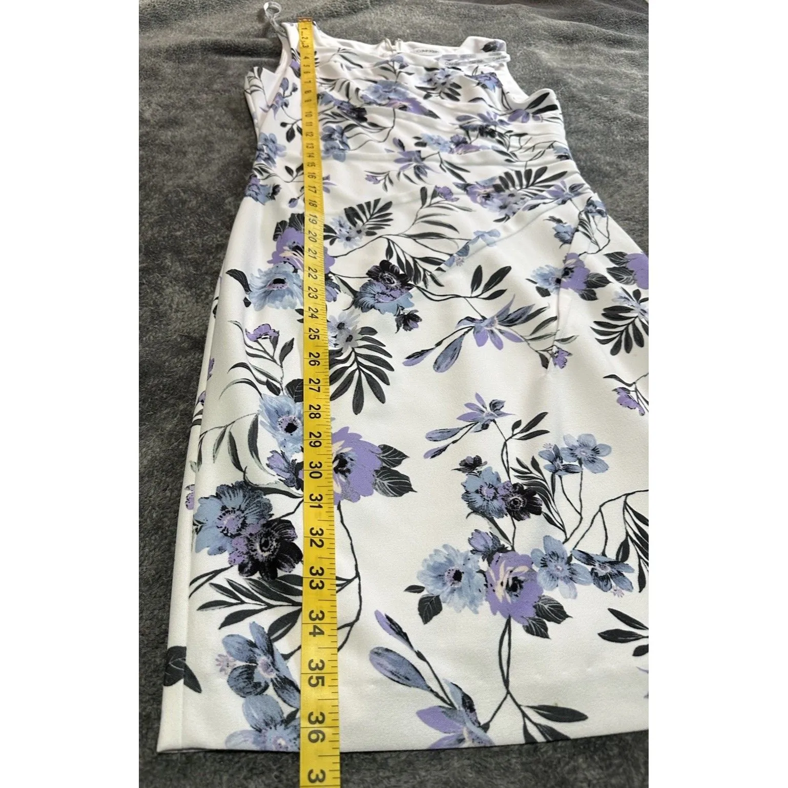 Calvin Klein Paneled Floral Sheath Dress 6P - Image 3