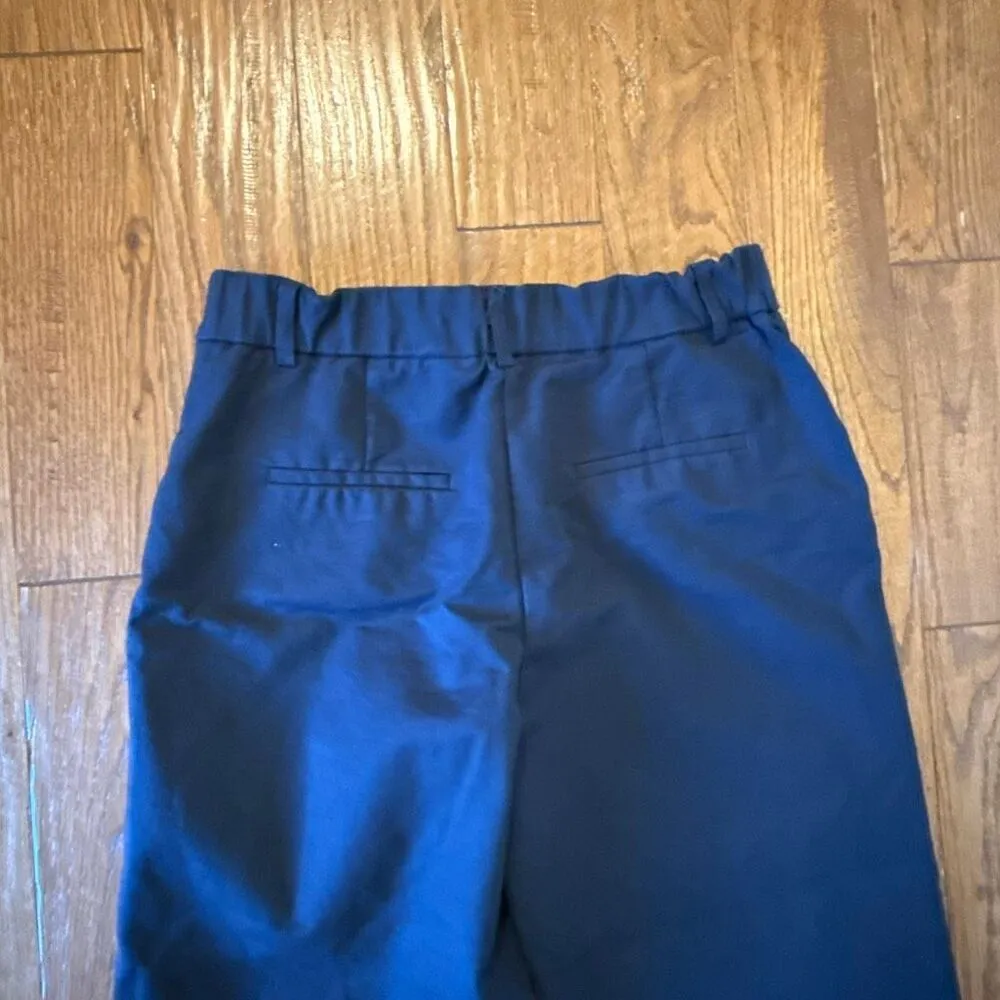 Rachel Zoe navy wide leg crop chino pant size 10 - Image 7