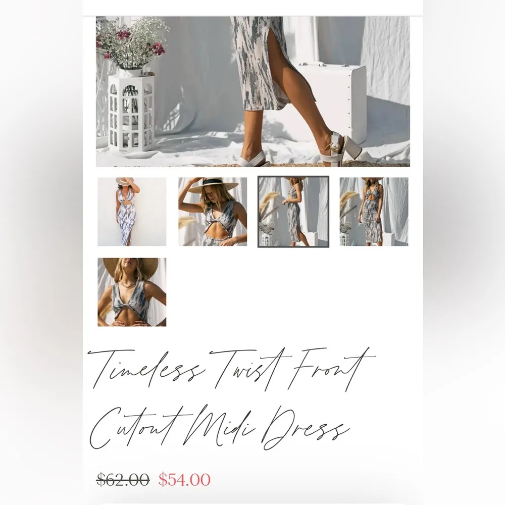 Cutout front midi dress Size M - Image 3