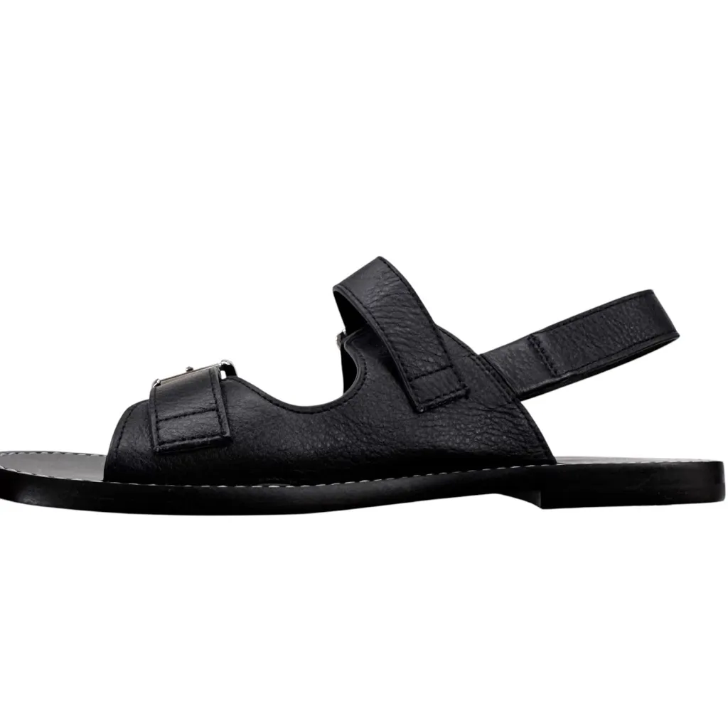 NWT Madewell Leather The Maude Double Strap Slingback Sandal Black Size 9.5 - Image 5