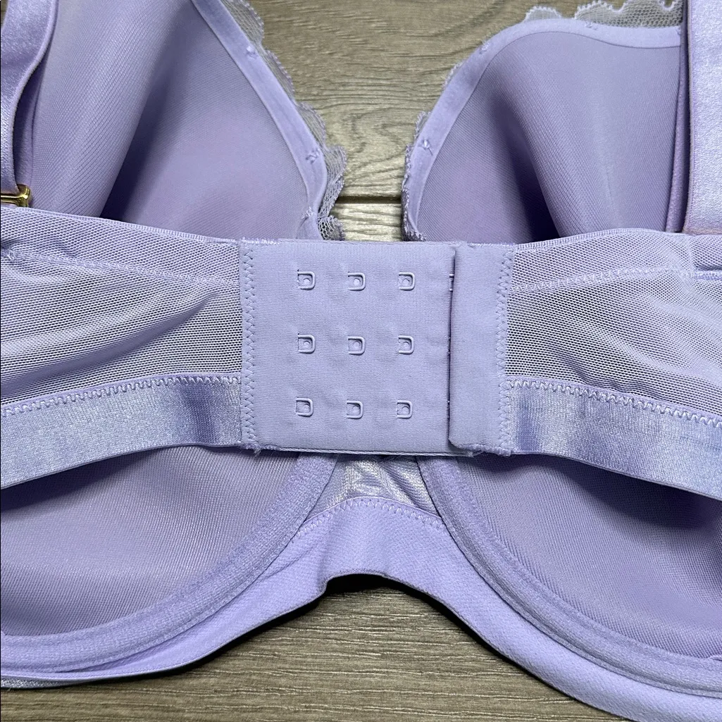 Soma‎ Lightly Lined Perfect Coverage Wild Lavender Lace Bra Size 38DDD - Image 8