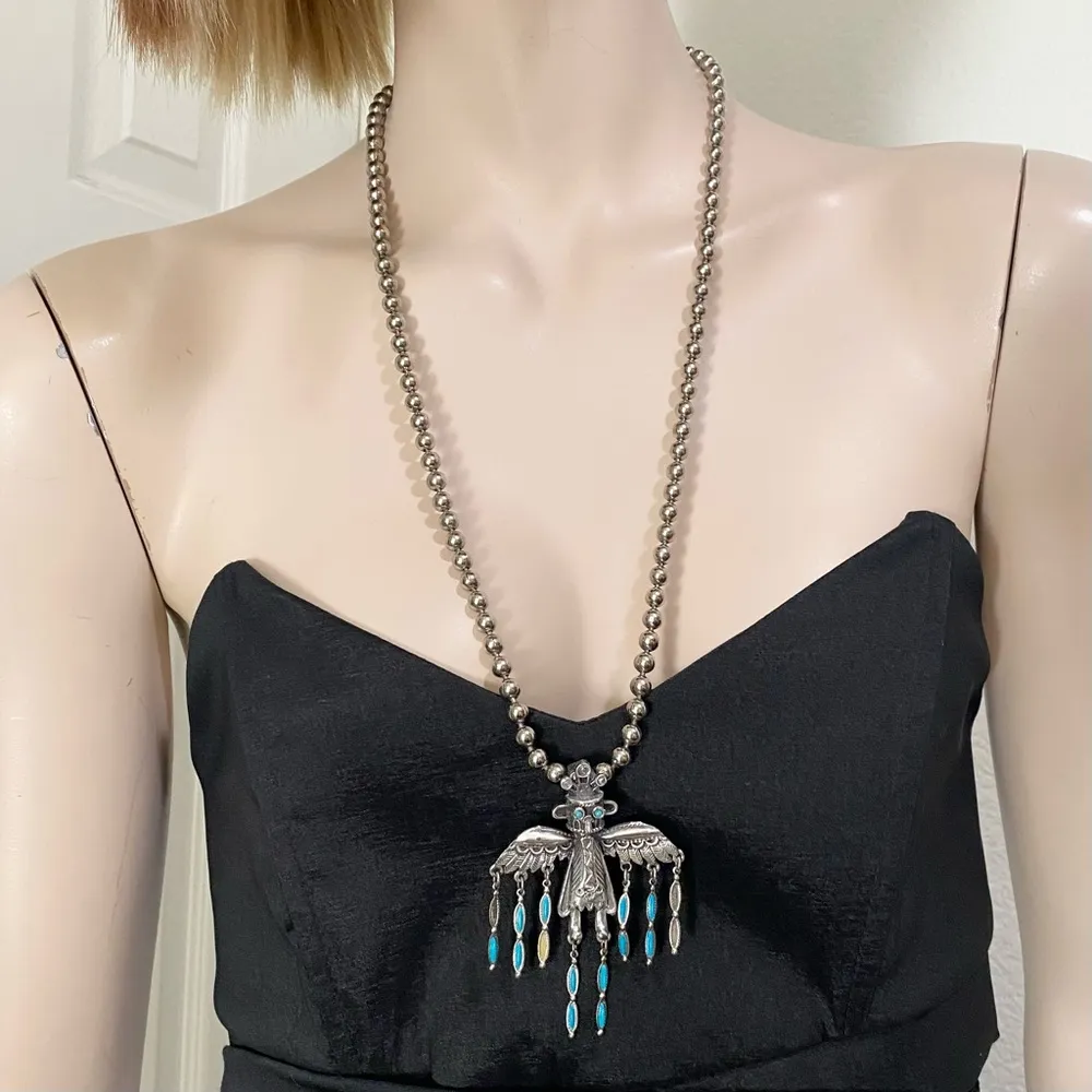 Vintage Faux Turquoise Silver - Image 2