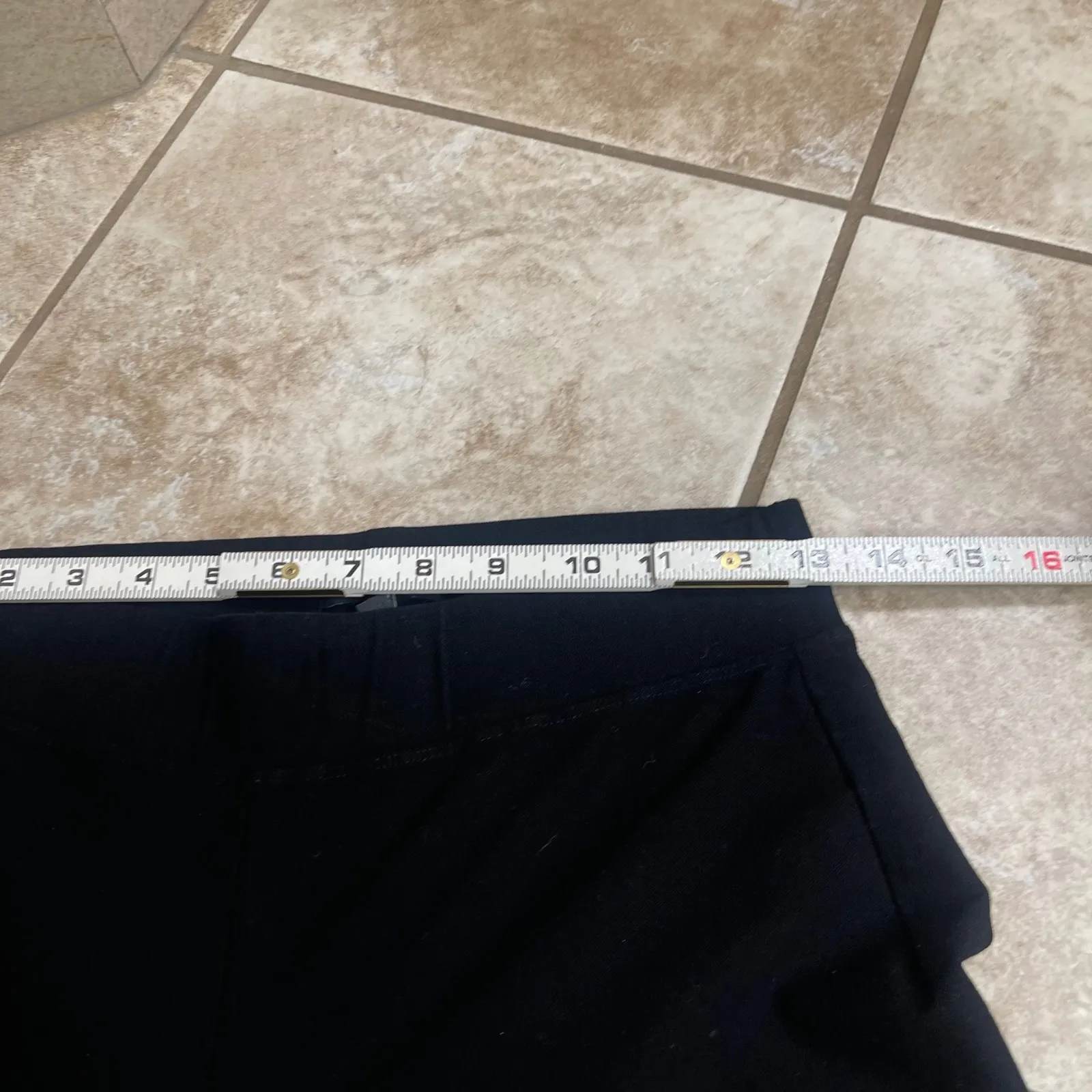 EILEEN FISHER Black Wide Leg Trousers Pants Elastic Waist XS Made in USA - Image 3