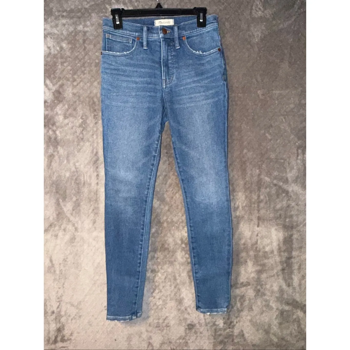 Madewell 9” High Rise Skinny Medium Wash Non Ripped Jeans Womens 27 #764 - Image 3