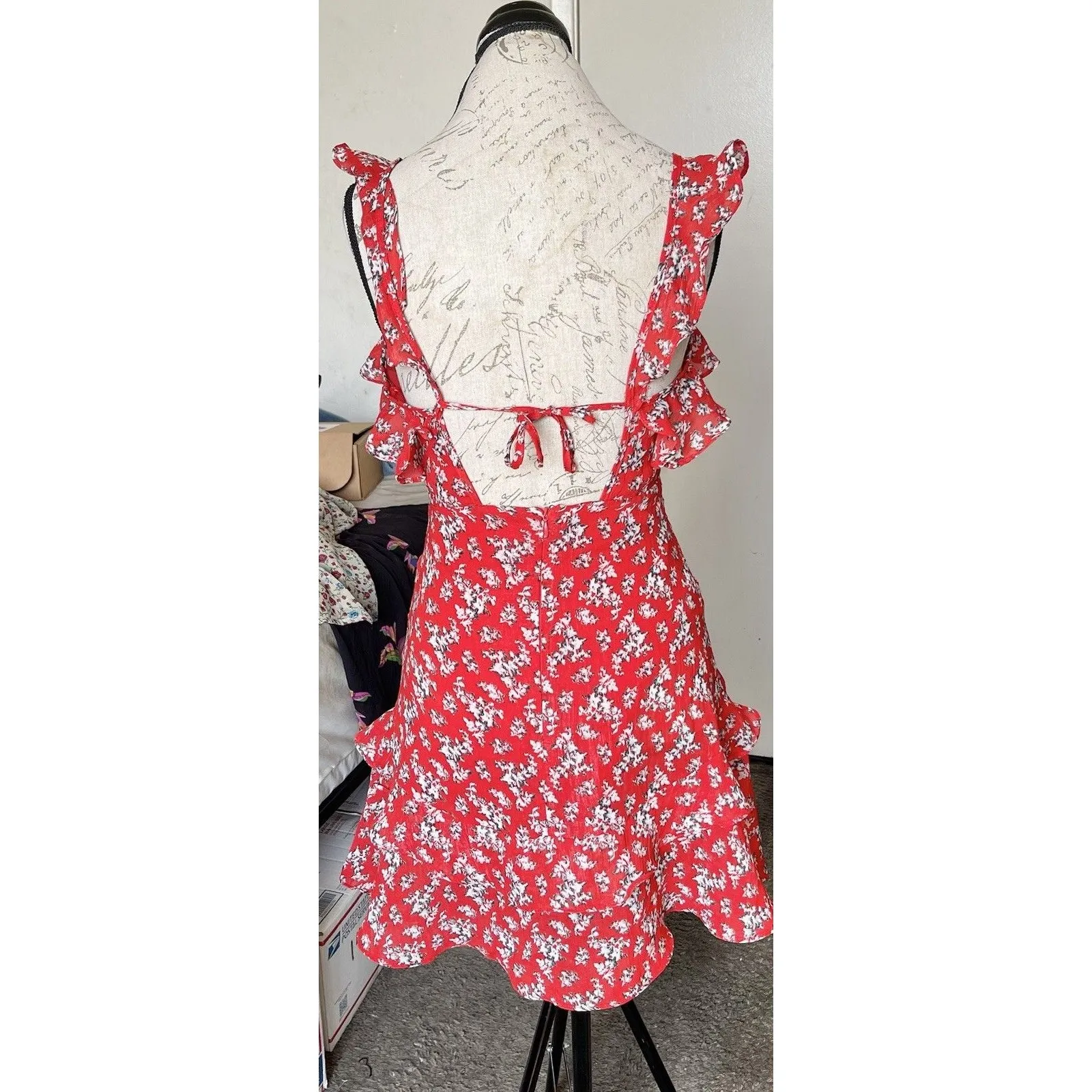 Gab Kate Dress Sz Medium Mini Floral Boho Chic Festival Coastalcowgirl Feminine - Image 10