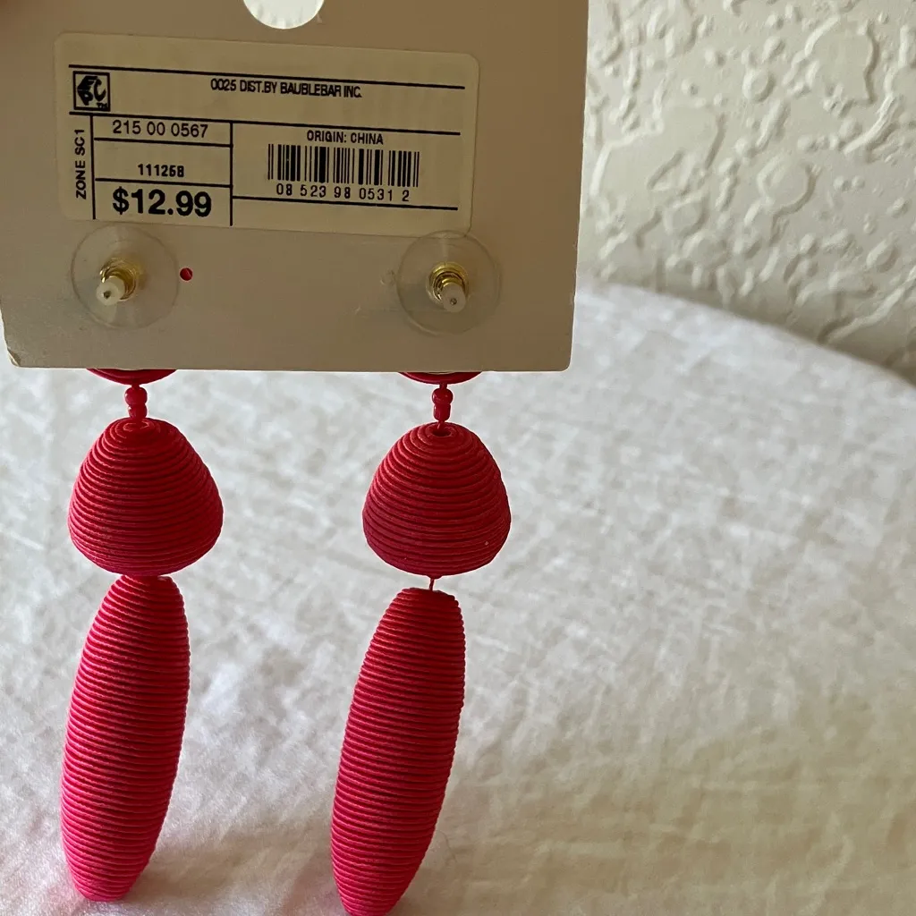 Sugarfix by BaubleBar: Pink Drop Earrings - Image 6