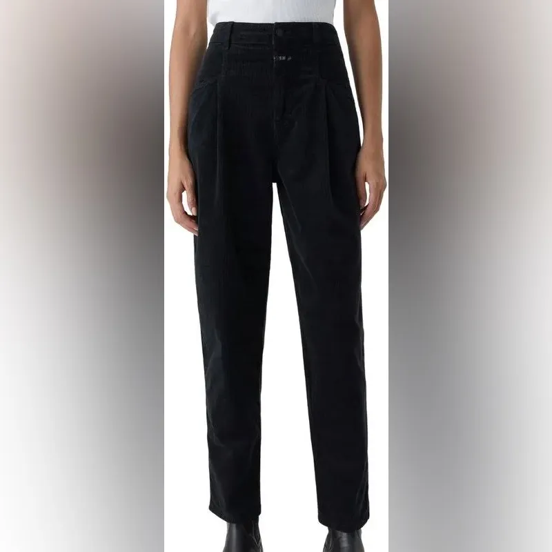 Black Pearl Corduroy Straight Pants - Image 2